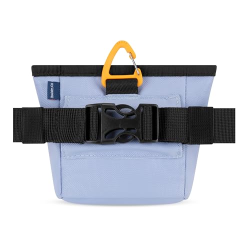 OllyDog, Goodie Treat Bag, Dog Treat Training Pouch | Magnetic Closure | 3 Ways to Wear | Hands-Free Waist Belt | Water-Resistant Recycled Vegan Fabric (Blue Heron) - color: Blue Heron