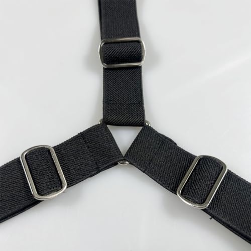 Pet Diaper Fasteners with Adjustable Length for Small to Large Pets Puppy Sanitary Pantie Anti-Slip Suspender Straps Dog Diaper Suspenders Pet Diaper Fasteners Dog Belly Suspenders - color: Black, size: S