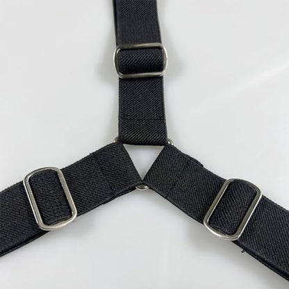 Pet Diaper Fasteners with Adjustable Length for Small to Large Pets Puppy Sanitary Pantie Anti-Slip Suspender Straps Dog Diaper Suspenders Pet Diaper Fasteners Dog Belly Suspenders - color: Black, size: L