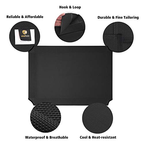 Veehoo Dog Bed Cover for CWC1803-L - color: Black, size: 42.0"L x 30.0"W x 0.2"Th