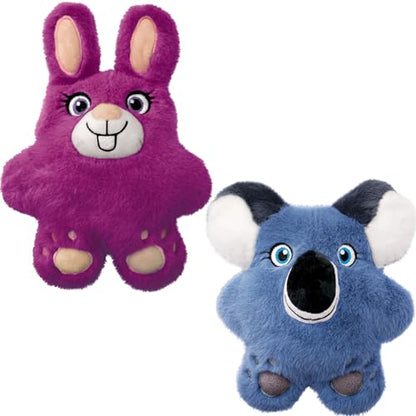KONG Snuzzles Dog Toy, Plush Squeaker, Crinkle Sounds, Soft Durable Indoor Play (Bunny/Koala, Medium) - color: Bunny/Koala, size: Medium