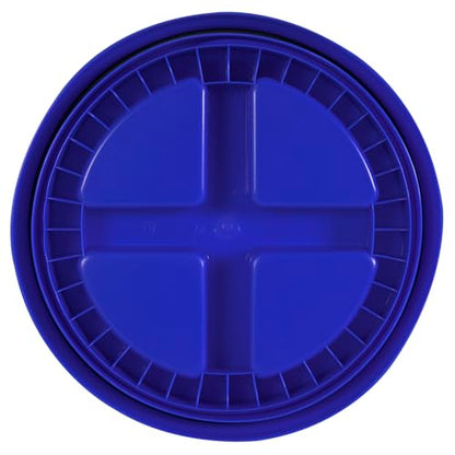 Gamma2 Gamma Seal Lid – Turn your standard utility bucket into an airtight storage container – Fits a 3.5 to 7 Gallon Bucket - Blue, Made in USA - color: Blue, size: Fits 3.5, 5, 6, & 7 Gallon Buckets