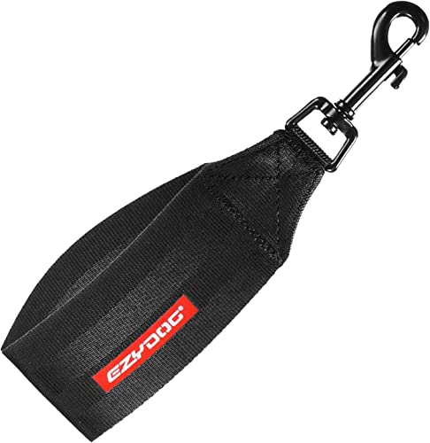 EzyDog Universal Dog Seat Belt Restraint for Cars – Durable Easy to Use Seatbelt Attachment for Dog Harness with Superior Strength and Nylon Webbing
