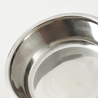 Dogs Bowl Stainless Steel Bowl Pet Bowl Anti Slip Dog Bowl Feeding Bowl Dog Water Bowl Pet Feeding Bowl Portable - color: Gray, size: 14cm