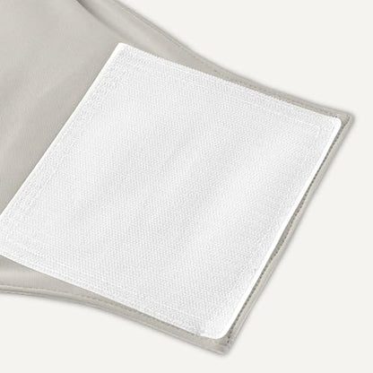 Amazon Basics Washable Highly Absorbent Machine Washable Male Dog Diapers, Large Size, Black, Grey, Silver, 3 Pack - size: L