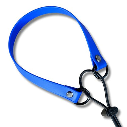 Waterproof E-Collar Replacement Strap Dog Collar for Invisible Fence/ecollar - Easy On Bungee (3/4" Wide, Blue) - color: Blue, size: 3/4" Wide