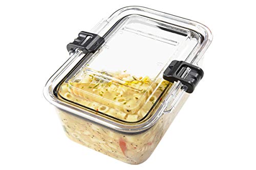 Prepara Latchlok 5.25 Cup Tritan Food Storage Container, Set of 2, Clear - size: 5.25 cup