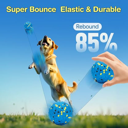 Kimee Dog Ball Stick Bone Chew Toy for Aggressive Chewers, 3 in 1 ETPU Durable Dog Toy Set, Interactive Fetch & Teething Cleaning, Floating Water Toy for Large Medium Small Puppies