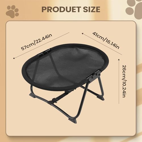Outside Dog Bed - Portable Detachable Non Slip Cot Hammock, Foldable 22.44 x 16.14 x 10.23Inch Lifted Dog Bed,for Pets Cats Kitten Puppy Sleep Rest Camping Travel - size: A