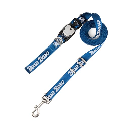 BawBaw Dog Leash – 8ft Adjustable Hands-Free, German Fidlock Magnetic Buckle, 3-Way Use (Hand-Held, Crossbody, Waist), V-Ring for Accessories, Walking & Running (Navy Blue) - color: Navy Blue