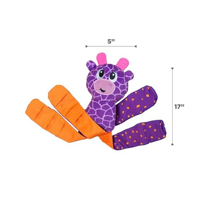 Outward Hound by Nina Ottosson Silly Legz Interactive Plush Dog Puzzle Dog Enrichment Toys, Plush, Floppy, Long, Giraffe, Purple - color: Silly Legz Giraffe