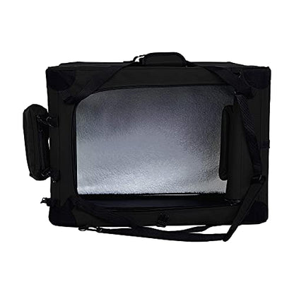 Amazon Basics Folding Portable Soft Pet Dog Crate Carrier Kennel, 26.2"L x 17.8"W x 18.1"H, Black - color: BLACK, size: 26.2"L x 17.8"W x 18.1"H