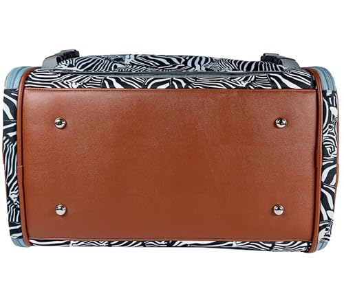Mr. Peanut’s Gold Series Standard Size Expandable Pet Carrier (Zzzebra) - color: Zzzebra