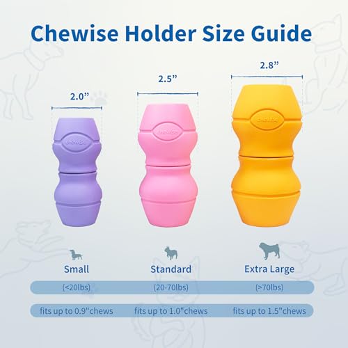 PetClan Chewise Bully Stick Holder, Improved Bully Sticks Holder, Ultimate Secure Heavy Duty, BPA-Free Safety Device to Prevent Choking, Fits Various Bully Sticks and Dog Sizes - color: Yellow, size: Extra Large