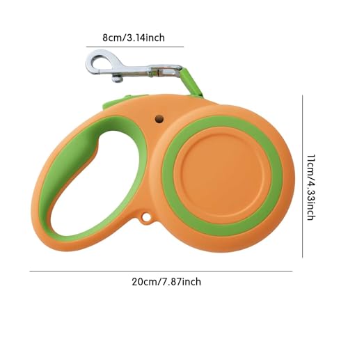Heavy Duty Retractable Dog Leash-16ft Strong & Durable Walking Leash for Dogs up to 110 lbs Strong Nylon Tape Without One Hand Brake Pause Lock Locks