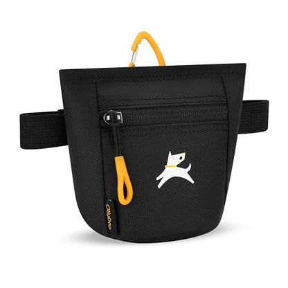 OllyDog, Goodie Treat Bag, Dog Treat Training Pouch | Magnetic Closure | 3 Ways to Wear | Hands-Free Waist Belt | Water-Resistant Recycled Vegan Fabric (Raven S'25) - color: Raven S'25