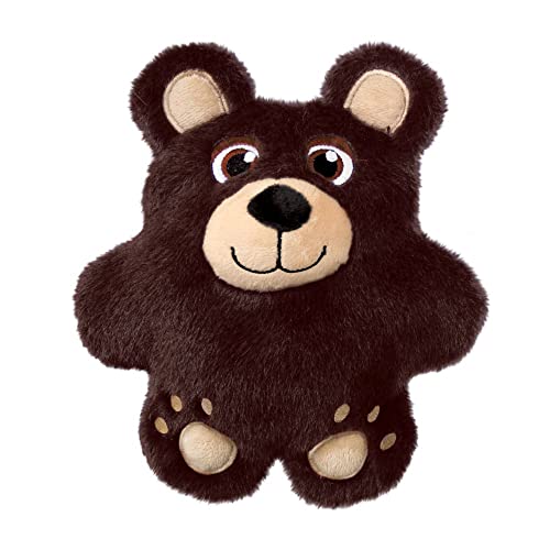 KONG Snuzzles Dog Toy, Plush Squeaker, Crinkle Sounds, Soft Durable Indoor Play (Bear, Medium) - color: Bear, size: Medium
