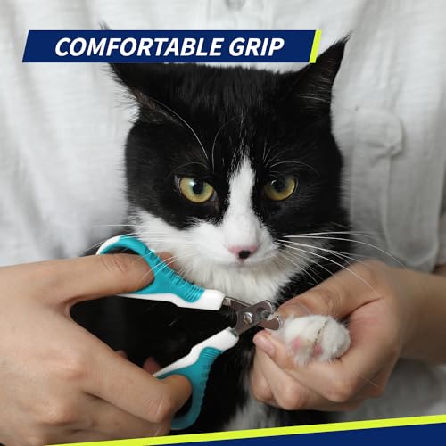 WePet Pet Nail Clippers U07.1, Professional Claw Trimmer, Bended Scissor Special for Cats, Kittens, Dogs, Puppies, Small Animals, White/Pine Green - color: #01 White/Pine Green