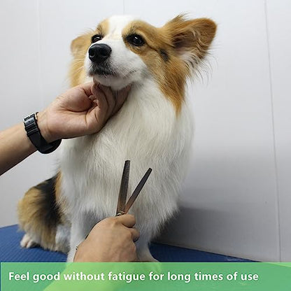 HASHIMOTO Thinning Shears for Dogs, Dog Thinning Shears for Grooming, 42 Teeth, 6.5 inch, 30% Thinning Rate, Extremely Light Weight, Designed for Professional Pet Groomers or Family DIY Use. - size: 6.5", style: Blending (Super Lightweight)
