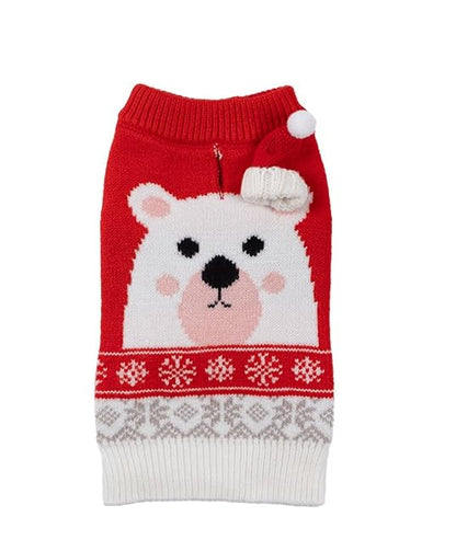 LUBOT NEW Ugly Christmas Sweaters for Puppy Cute Funny Wintertime and Holiday Parties Knitted Pullover Sweater Small Dog Bear Small - color: Red Bear, size: Small
