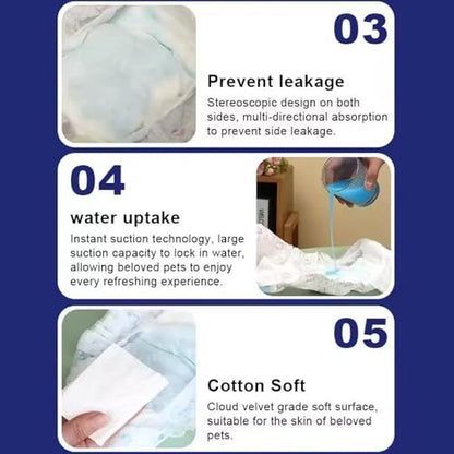 Dog Diapers Male, 10 Count Male Dog Diapers Disposable -Super Thin Diapers High Absorbent Belly Bands for Dogs (S,Female) - size: S
