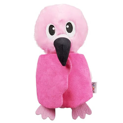 Outward Hound by Nina Ottosson Hide-Ablez Plush Dog Puzzle with Treat Ball, Flamingo, Pink - color: Hide-Ablez Flamingo
