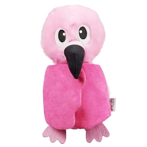 Outward Hound by Nina Ottosson Hide-Ablez Plush Dog Puzzle with Treat Ball, Flamingo, Pink - color: Hide-Ablez Flamingo
