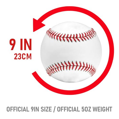 Practice Baseballs for Batting and Throwing Training - color: White Box of 6