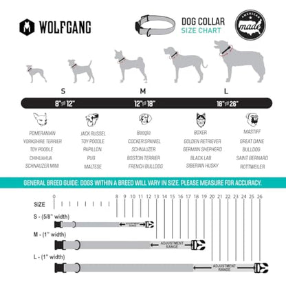 Wolfgang Heavy Duty, Adjustable Dog Collar with Quick Release Nylon Buckle for Walking & Training, Daydream Print, Small - color: DayDream Print, size: Small (5/8 Inch x 8-12 Inch)