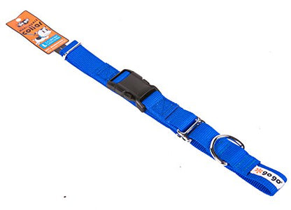 GOGO Pet Products 1-Inch Martingale Dog Collar, Large, Blue - color: Blue, size: Large (1" web width)