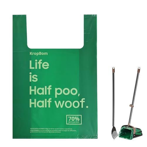 60 Count Extra Large Dog Poop Bags for A&H Swivel Bin Pooper Scooper, Pet Waste Bags with Handle for Dog Poop Cat Litter, Heavy Duty Leakproof Unscented (Only Dog Poop Bags) - style: 60 Count