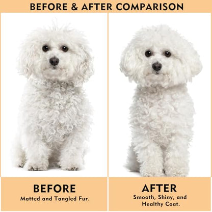 Dog Slicker Brush for Shedding & Grooming - Professional Dog Brush and Cat Brush with Coated Tips & Air-Cushion Design, Deshedding Tool Removes Undercoat Tangles & Loose Fur for Long/Short Hair Pets
