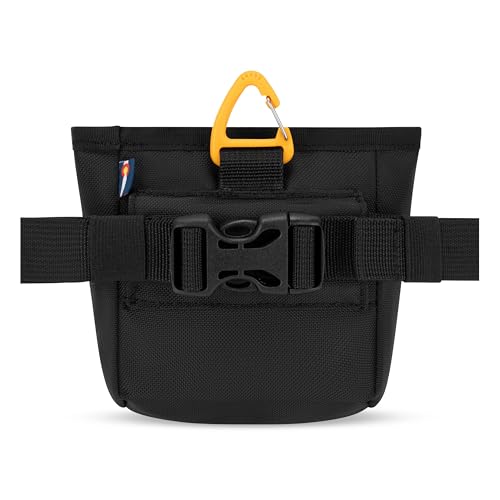 OllyDog, Goodie Treat Bag, Dog Treat Training Pouch | Magnetic Closure | 3 Ways to Wear | Hands-Free Waist Belt | Water-Resistant Recycled Vegan Fabric (Raven S'25) - color: Raven S'25