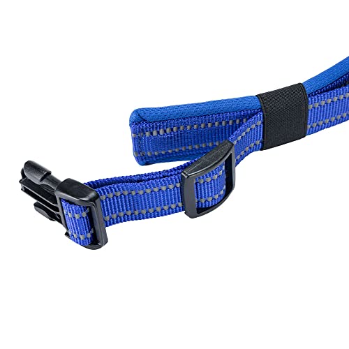 EXCELLENT ELITE SPANKER Reflective Dog Collar Classic Soft Padded Breathable Nylon Adjustable Pet Collar with Quick Release Buckle for Boy Girl Male Female Small Medium Large Dogs Training(Blue-S) - color: Blue, size: S