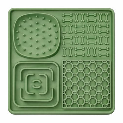 Hearth & Paw Silicone Lick Mat for Dogs, Sage Green | Slow Feeder & Enrichment Mat, Food-Grade 100% BPA-Free Silicone, Mental Stimulation, Better Digestions, Anxiety Relief - color: Sage Green