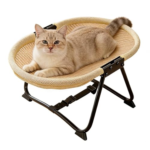Elevated Dog Bed,Portable Breathable Non Slip Cot Hammock - Foldable 22.44 x 16.14 x 10.23Inch Dog Bed Raised Cot,for Pets Cats Kitten Puppy Sleep Rest Camping Travel - color: C