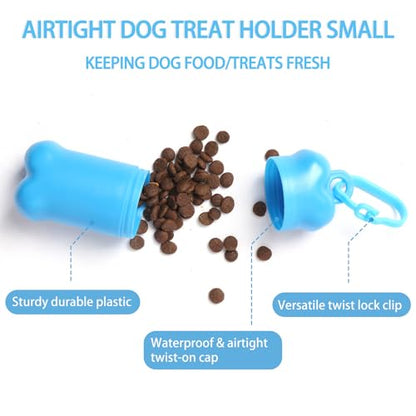 Portable Dog Treat Pouch for Pet Training, Mini Treat Holder Small Dog Treat Bag for Training, Dog Probiotics Container -1 piece(Pink) - color: Pink