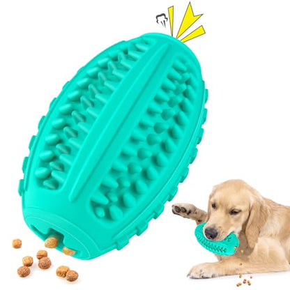Squeaky Dog Balls for Aggressive Chewers, Indestructible Squeaky Toys for Large Dogs, Treat Dispensing Toys Interactive, Treat Toy Ball, Super Chewer Toy Large Breed