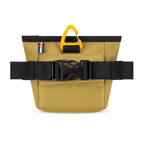 OllyDog, Goodie Treat Bag, Dog Treat Training Pouch | Magnetic Closure | 3 Ways to Wear | Hands-Free Waist Belt | Water-Resistant Recycled Vegan Fabric (Antelope) - color: Antelope