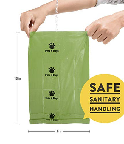 Dog Waste Poop Bags, Dog Bags for Poop, Refill Rolls (60 Rolls / 900 Count, Unscented), Includes Dispenser - color: Unscented, size: 60 Count (Pack of 1)