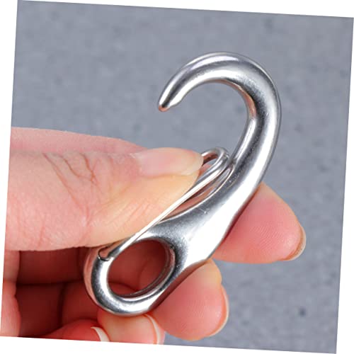 YARNOW 2pcs Stainless Steel Dog Tag Clips for Id Tag Attachments Easy Off for Dogs Cats