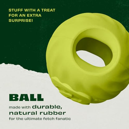 Benebone Natural Rubber Dog Ball - size: 1 Pack, style: Ball