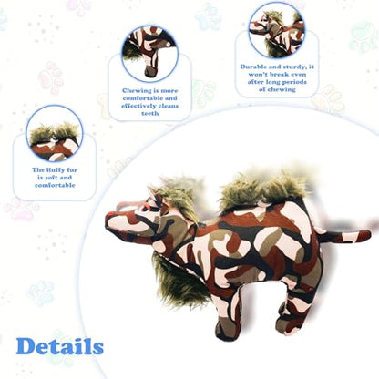 WOWBALA Squeaky Dog Toy, Puppy Teething Toys for Small Medium Dogs | Camouflage Canvas Dog Toys Boredom Relief and Daily Companionship Training Reward Birthday Gift - color: Camouflage Color