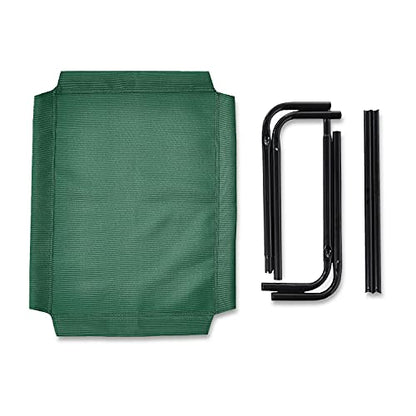 Amazon Basics Cooling Breathable Elevated Dog Bed with Metal Frame for Small Dogs, 36" x 22" x 7.5", Green - color: Green, size: Small