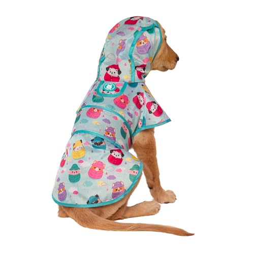 Squishmallows Original Extra-Large It’s Raining Squish Pet Raincoat - Ultrasoft Official Jazwares Pets Apparel - size: Extra-Large