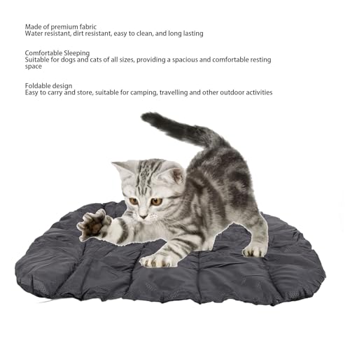 flexman Foldable Pet Mat, Rollup Camping Outdoor Dog Bed Portable Training Pads Sleeping Mat with Storage Bag for Pet Grooming, Training (Small) - size: Small