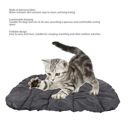 flexman Foldable Pet Mat, Rollup Camping Outdoor Dog Bed Portable Training Pads Sleeping Mat with Storage Bag for Pet Grooming, Training (Small) - size: Small