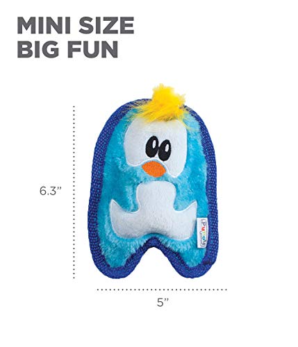 Outward Hound Invincibles Mini Plush Dog Toy 3-Pack, Hedgehog-Penguin-Fox, XS - color: Hedgehog-Penguin-Fox, style: 3-Pack