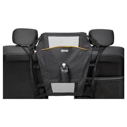 Kurgo Backseat Barrier for Dogs - Prevents Distracted Driving - Mesh Top for Visibility - Fits Cars with Fixed or Removable Headrests - Low Profile Design - Easy to Install & Remove