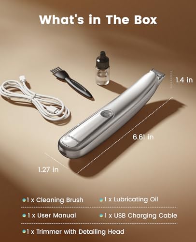 oneisall Dog Paw Trimmer with LED Light, 35dB Low Noise Paw Clippers for Dogs & Cats, 2-Speed 6500 RPM Cordless Rechargeable Trimmer with Curved Safety Blade for Between Toes & Sensitive Areas